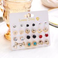 ราคา ต่างหูแฟชั่นเกาหลี12คู่ต่างหูมุกพลอยเทียมดอกไม้สำหรับผู้หญิงเครื่องประดับ Kado Ulang Tahun ขายส่ง (20916150677)