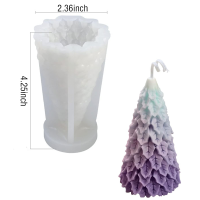 ราคา 3D Christmas Tree Candle Mold 3D Christmas Tree Candle Mold Xmas Pine Candle Silicone Mold Tree shaped Candle Mold Candle Making Mold For Christmas Holiday Candle Molds Festive Candle Making Molds Pin