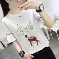 ราคา LH Monday เสื้อยืดลายปักน้อนกวางมาอีกล้าวว งานปักดีสุดๆ ตัวแขนเสื้อก็เป็นทรงปล่อยน่ารักสุดๆ (4423166029)