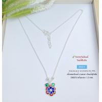 ราคา สร้อยเงินแท้สุโขทัย สร้อยสุโขทัยแท้พร้อมจี้ดอกไม้สวยๆ ลงยาสีน้ำเงิน แดง เขียว ยาว 16 นิ้ว เรือนเงินแท้ (12541794232)