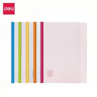 ราคา Deli 1หรือ 5pcs สันปกรายงาน แฟ้มรายงาน ปกรายงานพร้อมสันรูด สันพลาสติก ซองพลาสติก ขนาด A4 FC สันแฟ้มมี 5 สี Sliding Bar Report File (11010439578)
