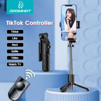 ราคา DoomHot Mini Selfie Stick บลูทูธรีโมทชัตเตอร์ Selfie ขาตั้งกล้อง Selfie Stick ขาตั้ง Selfie Stick ขาตั้งกล้องแบบพกพายืดปรับ360 หมุน Multifunctional Phone Stand Holder Self Timer Artifact Rod (10046712