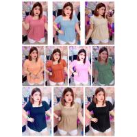 ราคา RT เสื้อสม๊อก สายไขว้หลัง แขนสั้น ผ้าฝ้าย หน้าผ้า 50 (5034152317)