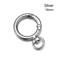 ราคา WENKEN คุณภาพสูง ตะขอโลหะผสมสังกะสี สีดำ ทอง เงิน ทริกเกอร์การกดแบบกลม กระเป๋า Carabiner กระเป๋าถือ คลิปหนีบสแน็ป หัวเข็มขัดกระเป๋า หัวเข็มขัดโอริงสปริง (10205075797)