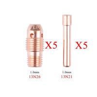ราคา 10Pcs 5ชุด1 0 1 6 2 4 3 2Mm TIG Collet และ Collet Body 13N21 13N22 13N23 13N24 13N26 13N27 13N28 13N29สำหรับ TIG WP9 20 25ไฟฉาย (9374297192)