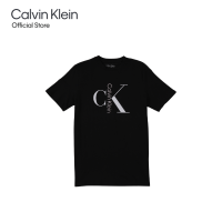 ราคา CALVIN KLEIN เสื้อยืดแขนสั้นผู้ชาย ทรง Regular รุ่น 40KC829 Y8X สีดำ (21302409558)