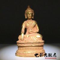 ราคา ขุดบทความเก่าที่เก็บรวบรวมในชนบทรูปปั้นประดับทองคำพระพุทธรูปสมุนไพรบัวโบราณนั่งรูปปั้นบรอนซ์เก่า (19948275365)