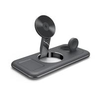 ราคา 3 IN 1 15W พับที่ชาร์จแบบไร้สาย Magsafe ขาตั้งสำหรับ iPhone 15 Pro 14 13 12 Pro Max 13 12 Mini 11Pro Max XS Max XR 14 15 Plus Apple Watch Ultra 5 4 3 IWatch 8 7 SE 6แท่นชาร์จเร็วสถานี (19930894141)