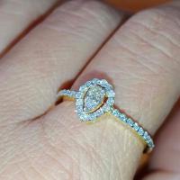 ราคา แหวนเพชรชูประกบ 2 0 09 เพชรล้อม 32 0 29 ตัง ทอง 1 42 กรัม 9k เพชรแท้ ธรรมชาติ เบลเยี่ยมคัท (20547086089)