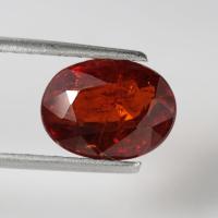 ราคา 3 90 ct พลอยแท้ สเปสซาไทน์ Spessartine Garnet ทรงไข่ แดงส้ม (21148577912)