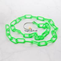 ราคา โซ่แขวนของ โซ่แขวนผ้า โซ่พลาสติก ยาว120ซม รวมตะขอ (7895659695)