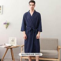 ราคา Cotton Long Absorbent Terry Bath Robe Kimono Men LightWeight Waffle Towel Bathrobe Sleepwear Women Dressing Gown Hot selling (15055563558)