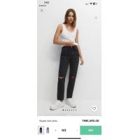 ราคา กางเกงยีนส์ Brand PULL BEAR เป็นทรง MOM ผ้าไม่ยืด คลองแท้ 100 (20420819058)