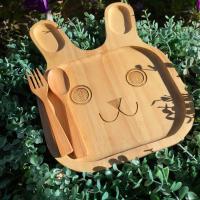 ราคา ถาดไม้ มินิมอล ถาดใส่อาหาร ถาดใส่ขนม ถาดหลุมกระต่าย จานไม้สำหรับเด็ก honrywoods ขนาดสินค้า 19 5 x 25 5 cm (12532843991)