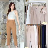 ราคา ℬ? ? ? ? ? ? ? ? ? ? ? ? กางเกงขายาว ทรงกระบอกเล็ก แต่งขอบป้ายหน้า Berrita 111 (11026295287)