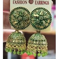 ราคา ต่างหูระฆังอินเดียมี9สี งานลงยา (14321449422)