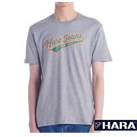 ราคา ลดล้างสต๊อก Hara ฮาร่า ของแท้ เสื้อยืดผู้ชาย แขนสั้น คอกลม สีเทา สกรีนลาย Cotton 100 สวมใส่สบาย รุ่นHMTS 0197 13 (18181699361)