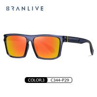 ราคา BRANLIVE DB แว่นตากันแดดแฟชั่นเอเชียพอดีสไตล์ แว่นเลนส์ สีส้ม (21040399361)