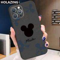 ราคา เคสโทรศัพท์สำหรับ iPhoneเคสป้องกันเลนส์กล้องสีดำลายการ์ตูนมิกกี้มินนี่น่ารักแฟชั่นสำหรับ iPhone 11 12 Mini 13 Pro X XS Max 7 8 Plus SE 2020 (14677752480)
