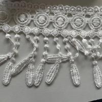 ราคา ลูกไม้ผ้าระบายตุ้งติ้งสีขาวกว้าง3นิ้วงานดีเนื้อสวย ยาว1เมตร (11091127445)