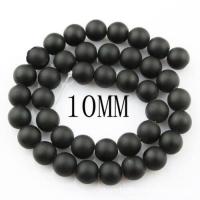 ราคา ลูกปัดหินเนื้อแมทสีดำมันวาวสีธรรมชาตินิลทรงกลมหลวมสำหรับทำเครื่องประดับสร้อยคอ DIY สร้อยข้อมืออุปกรณ์เสริม4 10มม (20610073649)