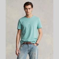 ราคา Sale Polo Ralph Lauren เสื้อยืดผู้ชาย Tee Custom Slim Fit Jersey Crewneck T Shirt รุ่น MNPOTSH1N821868 สีเขียว (20809148592)