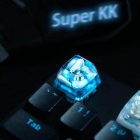 ราคา 1 Piece Ice Rose Polar Bear Steampunk Gear Pond Fish Koi Stars Artisan Resin Keycaps ESC Mechanical Backlit Keyboard RGB Keycap (20334821202)