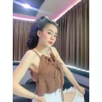 ราคา Ambella ไหมจีบ เสื้อไหมพรมจับจีบ ผูกหลัง งานฮิต เซ็กซี่มาก ไหมพรม เสื้อครอปไหมพรม เสื้อแซ่บๆ เสื้อผ้าผู้หญิง ฟรีไซส์ 32 38 (11642888663)