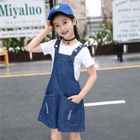ราคา LOBER เสื้อผ้าเด็กโต ชุดเอี๊ยมยีนส์สาว ชุดแฟชั่นเด็กผู้หญิง เอี๊ยมยีนส์เด็กผู้หญิง ชุดเอี๊ยมสาว เสื้อยืดแขนสั้น ชุดเอี๊ยม กางเกงขาสั้นหญิง (19402587881)