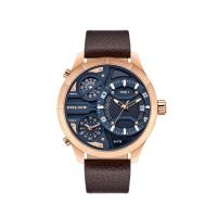 ราคา POLICE นาฬิกาข้อมือผู้ชาย Multifunction Bushmaster watch รุ่น PEWJB2110602 สีน้ำตาล นาฬิกาข้อมือ (18182436652)