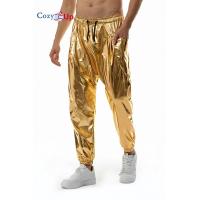 ราคา กางเกงวอร์มเป็นเงาสีทองสีเงินเมทัลลิก Cozy Up กางเกงวิ่งดิสโก้ไนท์คลับปาร์ตี้ร็อคฮิปฮอปกางเกงแฟชั่นเวทีนักร้อง (18347093344)