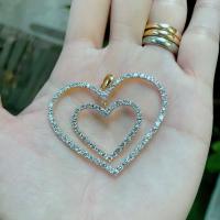 ราคา Titapa jewelry จี้เพชรหัวใจตุ้งติ้ง เพชร2ชั้น ดีไซน์โมเดิร์นมาใหม่สวยมากเพชรเด่นๆน้ำขาวใสสวยงานปราณีตละเอียดมากเพชรคัดทุกเม็ดน้ำ100น้ำลึกเพชรสวยเล่นไฟระยิบระยับH Aทุกเม็ดตัวเรือนมีน้ำหนักแข็งแรงใส่ได้