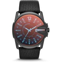 ราคา Diesel Mens Master Chief Stainless Steel Quartz Watch Black Red Dial (19447423596)