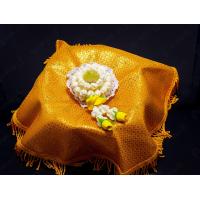 ราคา พาน พานทอง พร้อมผ้ารอง ดิ้นสีทอง ลายไทยขนาด10 นิ้ว พานดอกไม้ พานไหว้พระ พานใส่ดอกไม้ พลาสติกเคลือบสีทอง พานสีทอง พานพลาสติก ขนาด 18 ซม (7552074624)