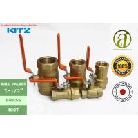 ราคา บอลวาล์วทองเหลือง KITZ Brass Ball Valve 400T ด้ามส้ม ขนาด 1 1 2 นิ้ว (799634094)