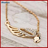 ราคา Bluelans เครื่องประดับแฟชั่นใหม่ของผู้หญิงสร้อยคอสร้อยคอรูปหัวใจรักปีกนางฟ้า (19324912680)