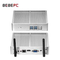 ราคา สินค้าใหม่ BEBEPC Fanless Mini PC In Core 4200U I3 5005U Windows 10 HD VGA Dual Display 4K HTPC Office Home Mini Computer PC Desktop (20691440800)