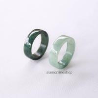ราคา JADE RING เกรดพรีเมียม แหวนหยกแท้ ทรงปลอกมีด เลือกโทนสีธรรมชาติ หรือสีเข้มได้ หยกพม่าแท้ แหวนนำโชค by siamonlineshop (19922269150)