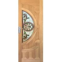 ราคา WOOD OUTLET คลังวัสดุไม้ ประตูไม้เนื้อแข็ง กระจกนิรภัย รุ่น VANDA 10 ขนาด 80x200 cm ราคาต่อบาน ประตูคู่หน้าบ้าน งานไม้ พร้อมกระจกนิรภัย บานสำเร็จ ติดตั้งง่าย ใช้งานได้ยาวนาน solid wood door with tempe