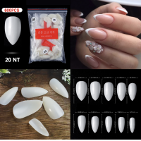 ราคา pvcปลายแหลม เล็บปลอม pvcต่อเล็บ pvc20 (17949404738)