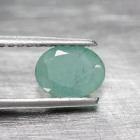 ราคา 1 35 ct พลอยแท้ พลอยดิบ มรกต สีเขียว แซมเบีย ทรงไข่ (20874523845)