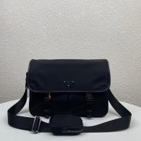 ราคา Prada Re Nylon and Saffiano leather shoulder bag (21228222317)