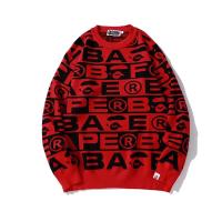 ราคา BAPE เสื้อสเวตเตอร์ถักแบบสวมหัวเสื้อสเวตเตอร์ถัก FW23ตัวอักษร3XL สีขาวและสีเขียวและสีแดง (20782651826)