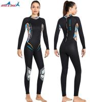 ราคา ชุดว่ายน้ำเต็มตัว3มม ชุดดำน้ำเต็มตัวแบบมีซิปด้านหลังสำหรับผู้หญิงชุดว่ายน้ำเล่นเซิร์ฟให้ความอบอุ่นแขนยาวชิ้นเดียว (13530341558)