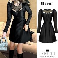 ราคา ZY HT EraVogue เดรสผู้หญิง เดรสสีดำ เดรสทรงเอ เดรสแขนยาว เดรสมินิ เดรสปาร์ตี้ เดรสออกงาน เดรสเซ็กซี่ เดรสเกาหลี ชุดออกงาน 9567 (16891218033)