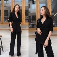 ราคา ? ? ? เสื้อสูทกางเกงขายาว พร้อมเชือกผูกเอว ชุดเช็ทสูททำงาน ชุดทำงานเข้าเช็ท ชุดสูทผู้หญิง ชุดสูททำงาน ชุดสูท (18820137815)