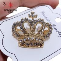 ราคา เข็มกลัดไข่มุกเทียมรูปมงกุฎพลอยเทียมเข็มกลัดจิเวลรี่ติดปกเสื้อ (13341179409)