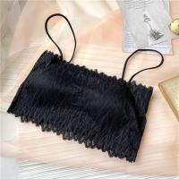 ราคา ส่งเร็วพิเศษ Chalangna สายเดี่ยวลูกไม้ บราลูกไม้ สายปรับไม่ได้ ยืดหยุ่นได้ตามสรีระ ฟองน้ำในตัว สามารถถอดได้ เกาะอกลูกไม้ สายเดี่ยว (10280248256)