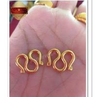 ราคา ใหม่ ตะขอสำรองสร้อยคอ M เบอร์ 14 ชุบทองแท้ 24K 99 99 เคลือบแก้วหนา สำหรับสร้อยคอน้ำหนัก 5 8 บาท (2257238303)