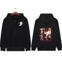 ราคา Genshin Impact Hu Tao Hot Game Zipper Hoodies Men Women Kawaii Cartoon Japanese Black Oversized Man Zipper Jacket (20572423211)